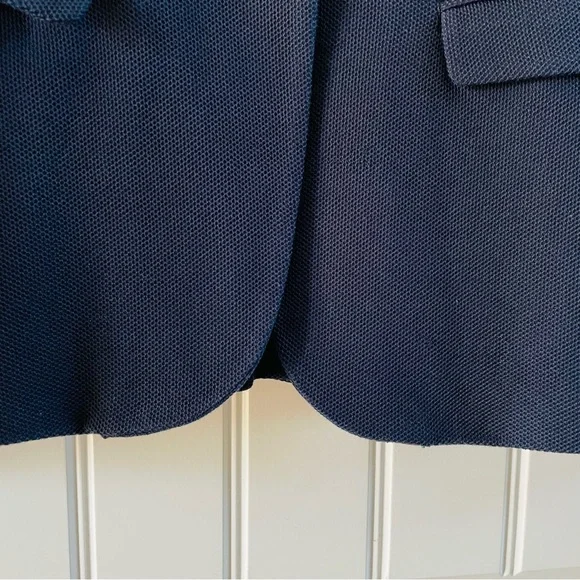 Rag & Bone Womens Navy & Black Single Button Fitted Structured Blazer | Size 4 - Picture 6 of 9